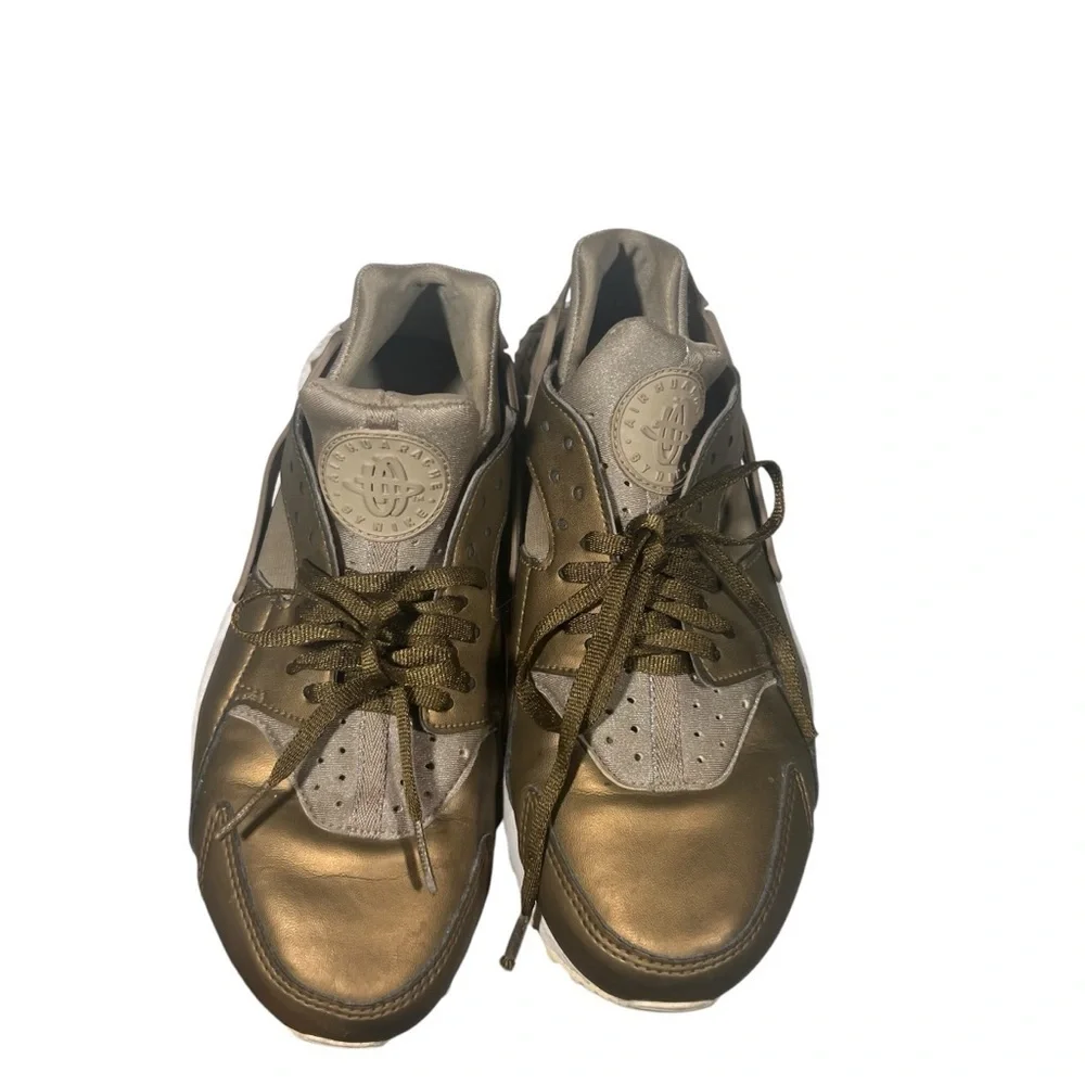 Nike Air Huarache Run Premium Running Shoes Khaki Size 8